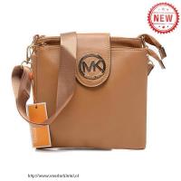 michael kors fulton logo groot bruin crossbody zakken Schoudertasje bex0e767